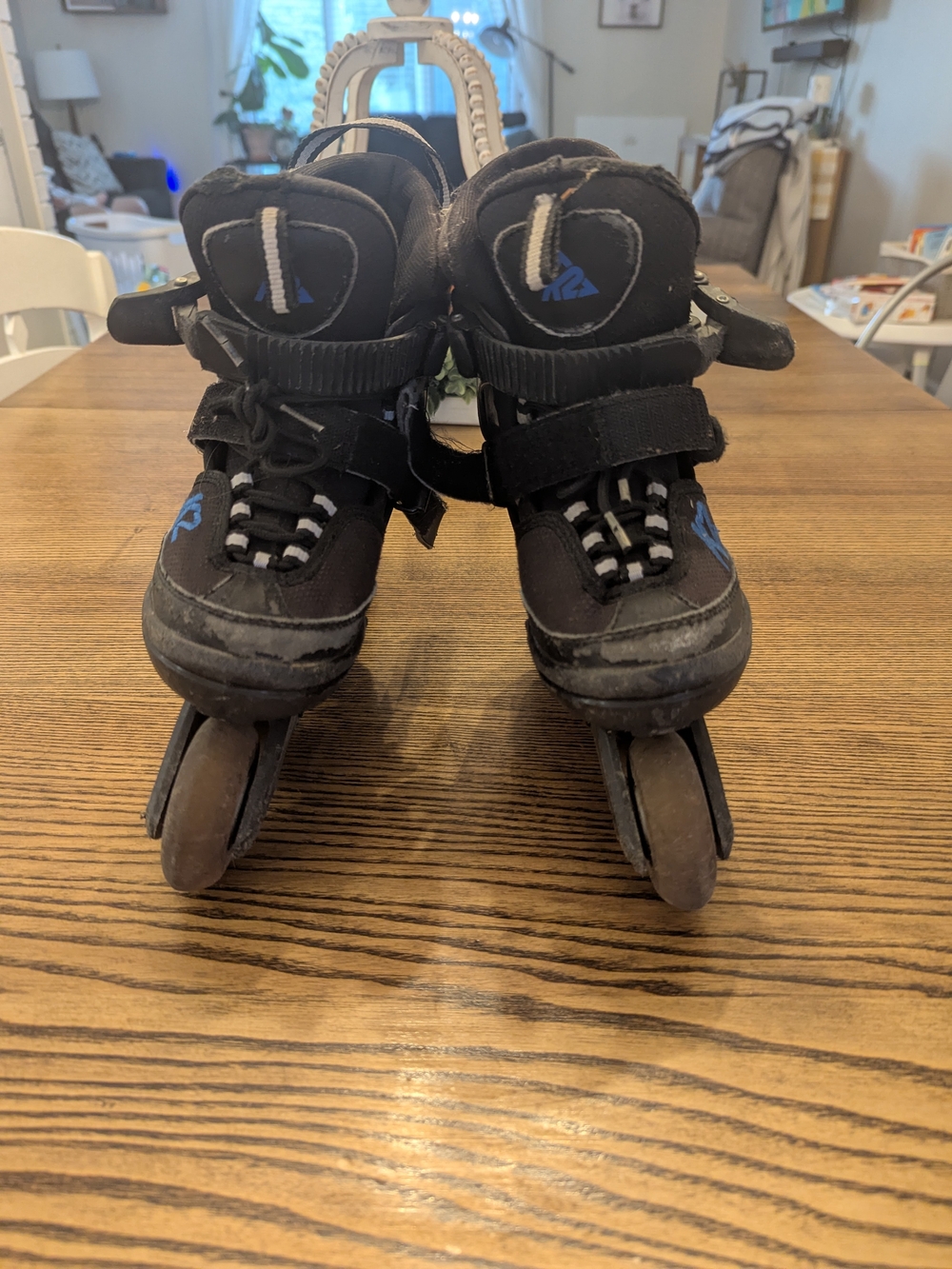 K2 Raider Kids Junior Rec in line skates black adjustable roller blades